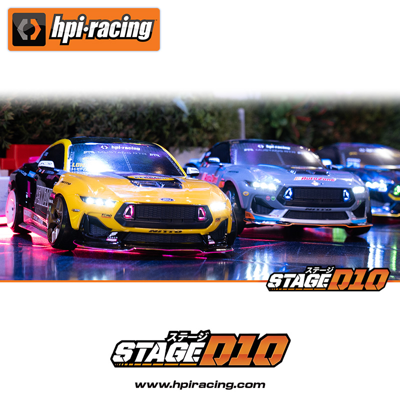 HPI Stage-D10 Ford Mustang RTR Spec-5 Formula Drift 1/10 RWD drift car
